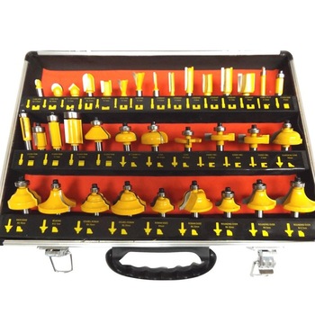 Set 35 freze pentru lemn , HSS , 8mm , RS35 Set 35 freze pentru lemn , HSS , 8mm , RS35