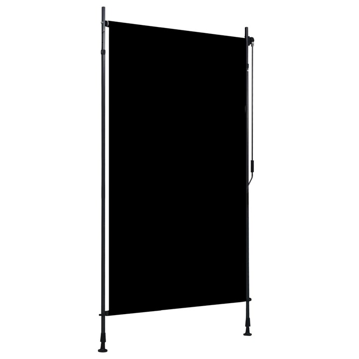 Jaluzea tip rulou de exterior vidaXL, antracit, 120 x 270 cm, 6.1 kg
