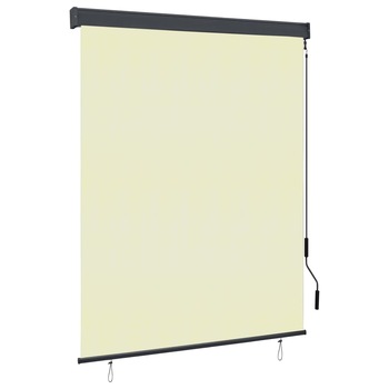 Jaluzea rulou de exterior, vidaXL, Textil, 140 x 250 cm, Crem Jaluzea rulou de exterior, vidaXL, Textil, 140 x 250 cm, Crem