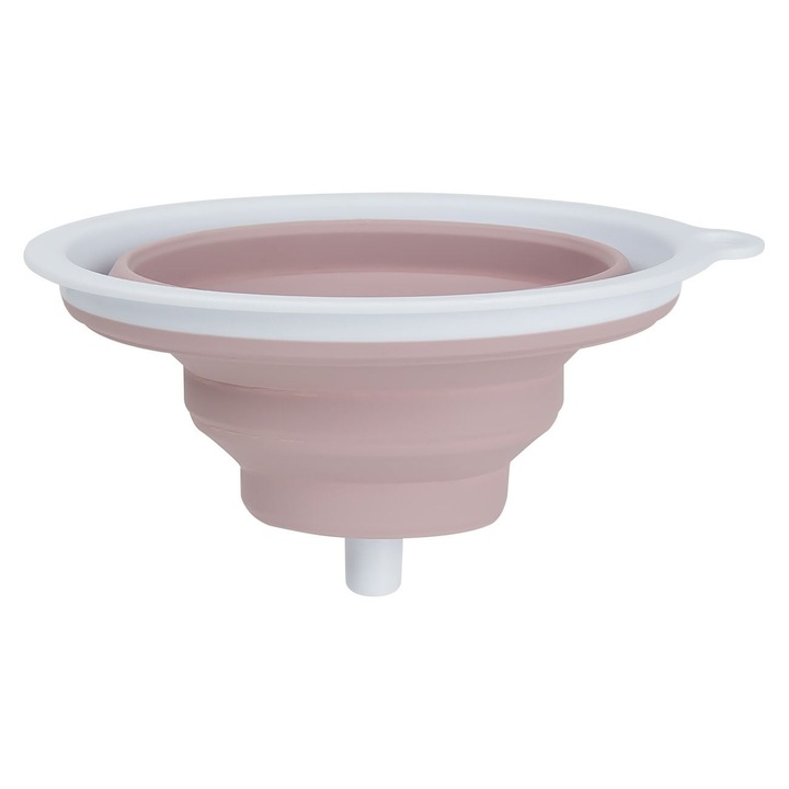 Фуния Shopiens, Сгъваема, Пластмаса, 17 см, Powder Pink