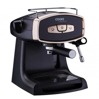 Espressor Retro Cooks Professional G4171, Pompa 19 Bari, Sistem Cappucino, Putere 950W, Rezervor 1.3 Litri Espressor Retro Cooks Professional G4171, Pompa 19 Bari, Sistem Cappucino, Putere 950W, Rezervor 1.3 Litri