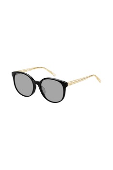 Max Mara, Ochelari de soare pantos supradimensionati, Negru/Galben, 56-19-145 Standard Max Mara, Ochelari de soare pantos supradimensionati, Negru/Galben, 56-19-145 Standard