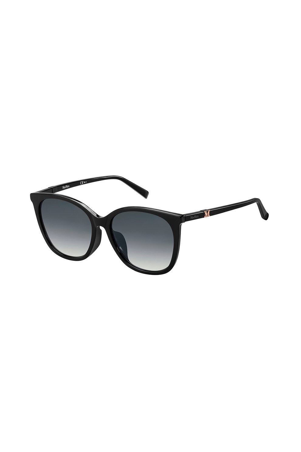 Max Mara, Ochelari de soare cat-eye cu lentile in degrade, Negru, 56-17-145 Standard