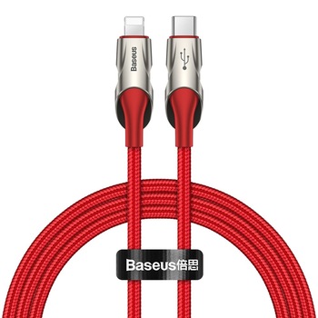 Cablu de date/incarcare Baseus, Fish Eye, Lightning/USB Type-C, 1M 18 W, Rosu Cablu de date/incarcare Baseus, Fish Eye, Lightning/USB Type-C, 1M 18 W, Rosu