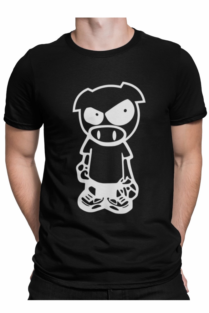 Tricou personalizat, auto, imprimeu amuzant, Negru, Negru