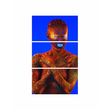 Tablou multicanvas 3 piese 90x150 cm, model Portret fata 38 Tablou multicanvas 3 piese 90x150 cm, model Portret fata 38