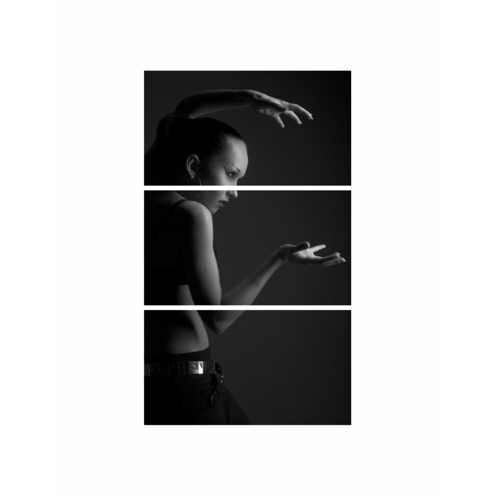 Tablou multicanvas 3 piese 90x150 cm, model Erotic 50