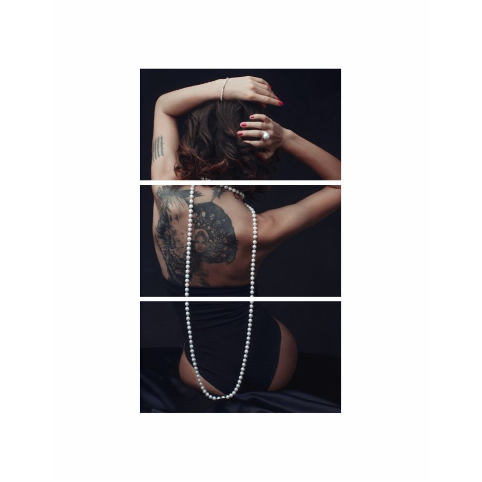 Tablou multicanvas 3 piese 90x150 cm, model Portret fata 2