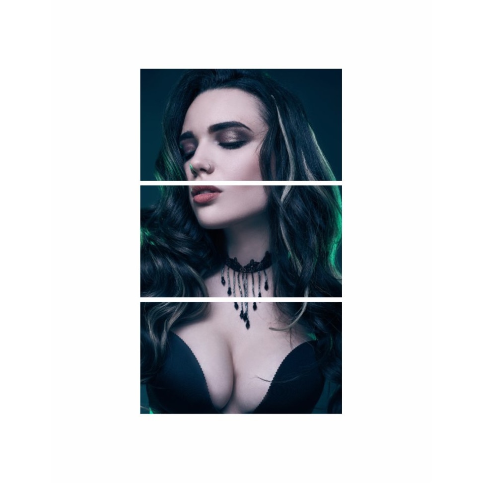 Tablou multicanvas 3 piese 90x150 cm, model Erotic 19