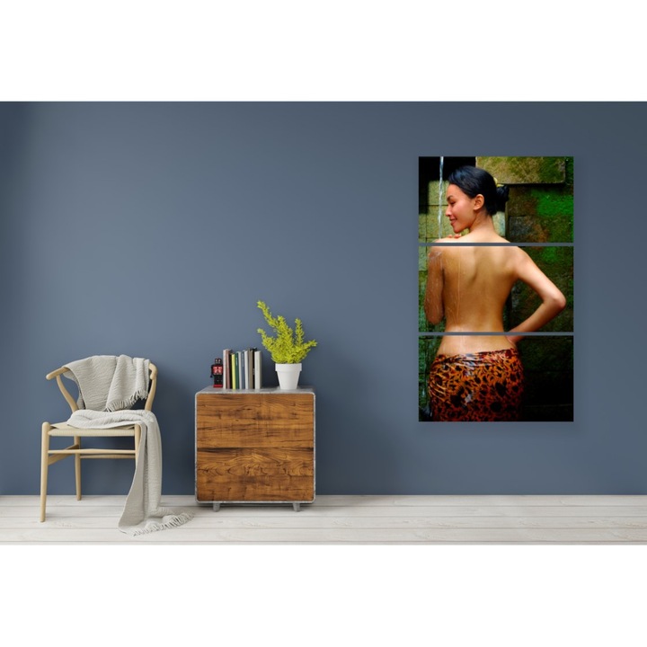 Tablou multicanvas 3 piese 90x150 cm, model Erotic 38