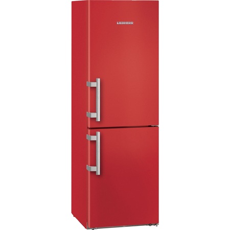 Combina frigorifica Liebherr CNfr 4335, 321 L, No Frost, Display, Control electronic, DuoCooling, Clasa D, H 185 cm, Rosu