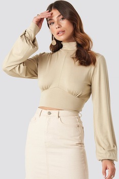 na-kd bluza crop cu decupaj pe partea din spate xl bej imagen 3_0_
0