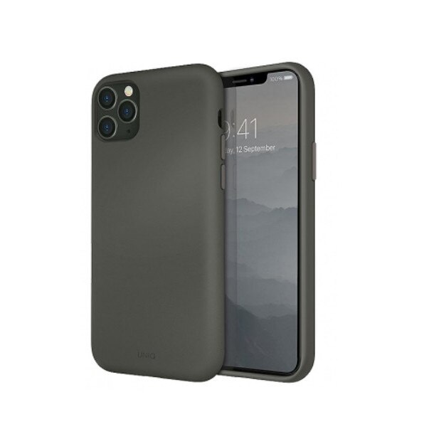 Husa de protectie Uniq pentru Apple Iphone 11 Pro, TPU, Lino, Gri