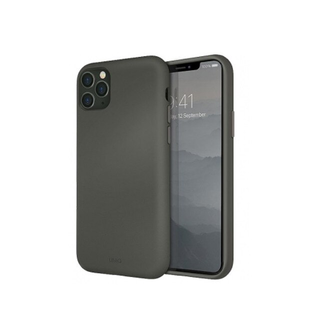 Husa de protectie Uniq pentru Apple IPhone 11 Pro Max, TPU, Lino, Gri