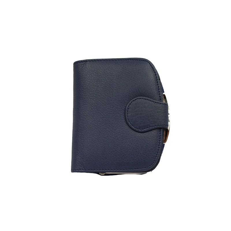 Portofel dama, din piele naturala, Hassion, 301 Dark Blue