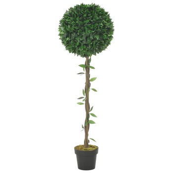 Planta artificiala dafin cu ghiveci, vidaXL, Plastic, 130 cm, Verde Planta artificiala dafin cu ghiveci, vidaXL, Plastic, 130 cm, Verde