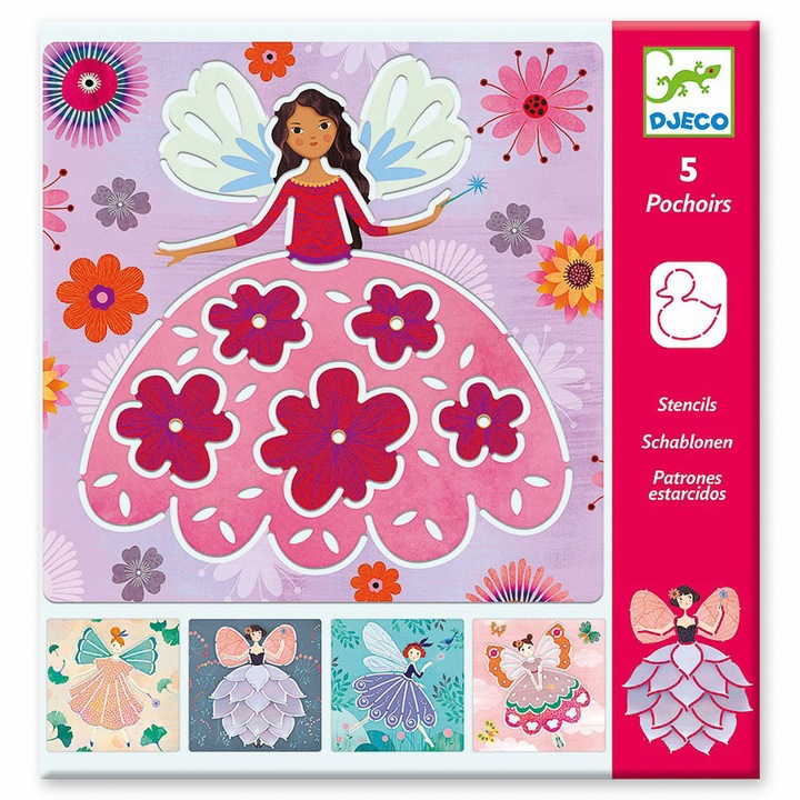 Djeco Fairies and wishes Rajz sablon készlet
