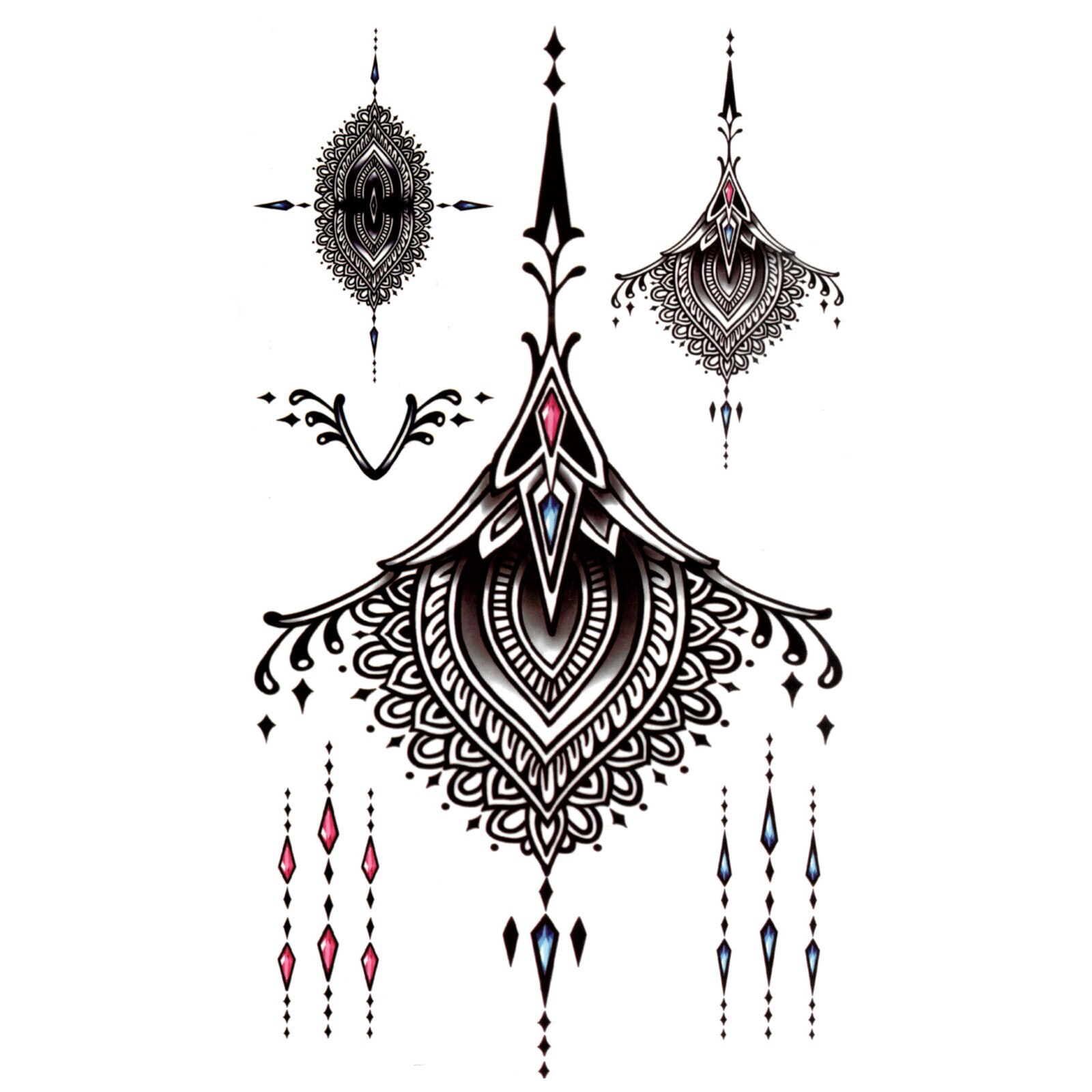 Tatuaj temporar, Flash Tattoos Romania, Diamond me, rezistent la apa, aplicare rapida, 14x24 cm