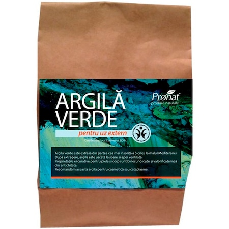 Argila verde fina pentru uz extern 500 g