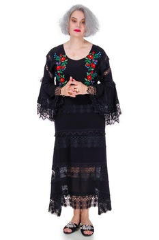 Rochie viscoza neagra, Liza Panait, M-2 Rochie viscoza neagra, Liza Panait, M-2