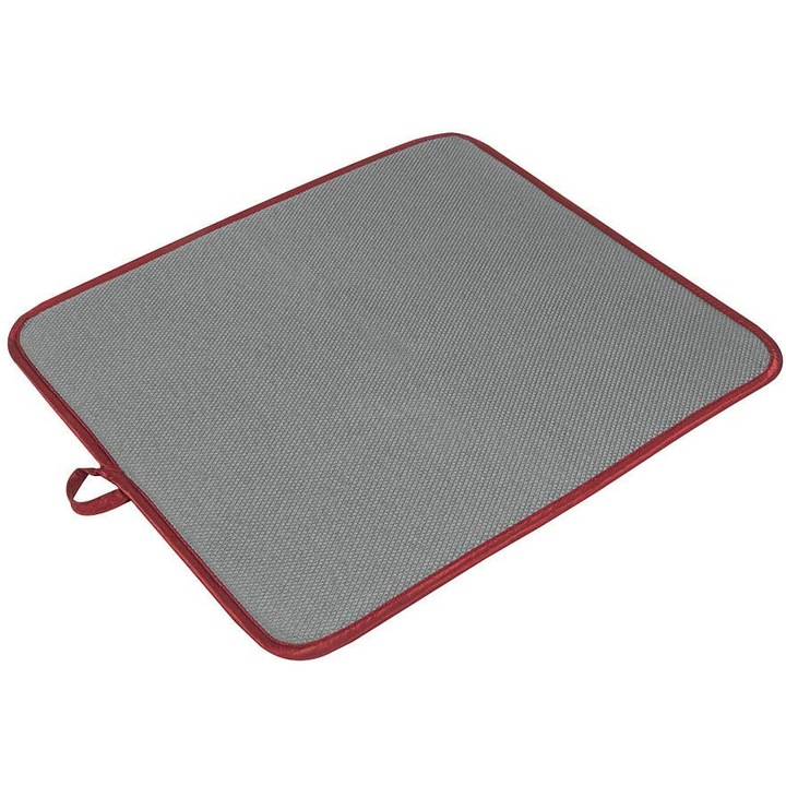 Scurgator de vase, din microfibra, gri cu rosu 45x40 cm