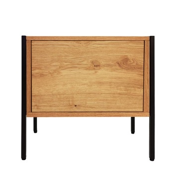 Noptiera mad About B, industrial, metal, stejar/negru, 58 x 36 x 56cm Noptiera mad About B, industrial, metal, stejar/negru, 58 x 36 x 56cm