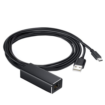Cablu adaptor USB, alimentare micro USB la Ethernet 10/100Mbps pentru TV Stick, Google Chromecast - Phuture® Cablu adaptor USB, alimentare micro USB la Ethernet 10/100Mbps pentru TV Stick, Google Chromecast - Phuture®