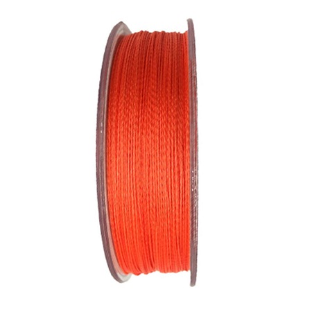 Fir textil impletit in 4 fire, Super Braid cu o rezistenta puternica, Portocaliu, 0.14 mm pana la 6.8 Kg - 100 metri, fiber from Japan