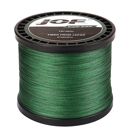 Fir textil impletit in 8 fire, Super Braid cu o rezistenta puternica, Verde, 0.18 mm pana la 9.1 Kg - 300 metri, fiber from Japan #1.0