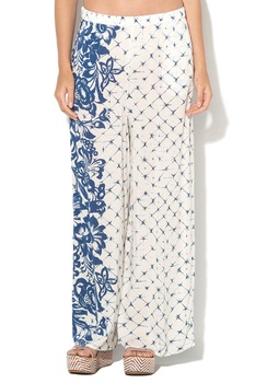 Pantaloni de plaja, Desigual 74M2WB8, Alb/Albastru, M Pantaloni de plaja, Desigual 74M2WB8, Alb/Albastru, M