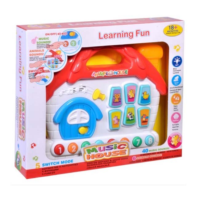 Jucarie interactiva Felis, Model Music House, 18 luni+, Multicolor