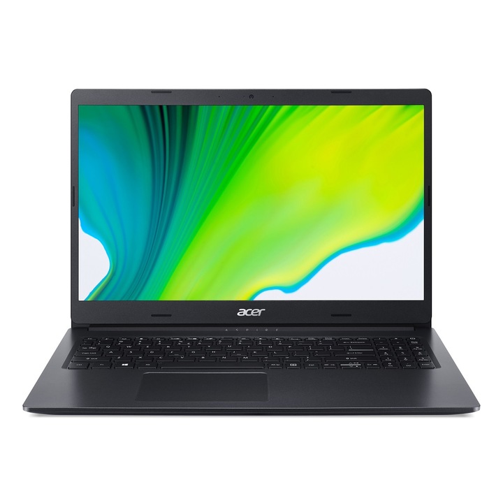 Acer Aspire 3 A315-23-R8BG 15.6" FullHD laptop, AMD Ryzen™ 5 3500U, 8GB, 256GB SSD, Radeon Vega 8 Graphics, FreeDOS, Magyar billentyűzet, Fekete