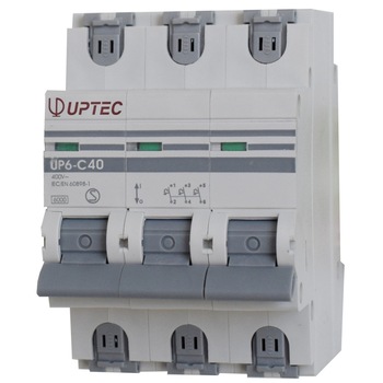 Intrerupator automat tripolar UP-6 UPTEC 40A curba C, Comtec Intrerupator automat tripolar UP-6 UPTEC 40A curba C, Comtec
