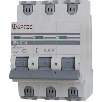Intrerupator automat tripolar UP-6 UPTEC 16A curba C, Comtec Intrerupator automat tripolar UP-6 UPTEC 16A curba C, Comtec