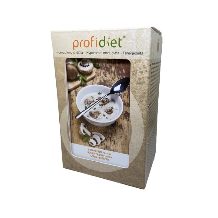 Profidiet, Gombakrémleves- instant leves, 196 g, 7 tasak, Fehérjediéta
