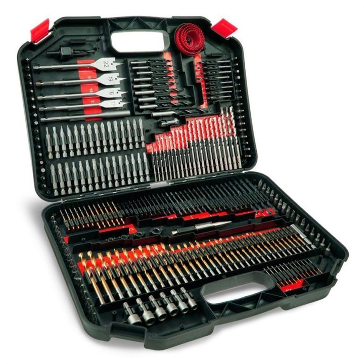Dedra fúró és bit készlet 246 db-os kofferben