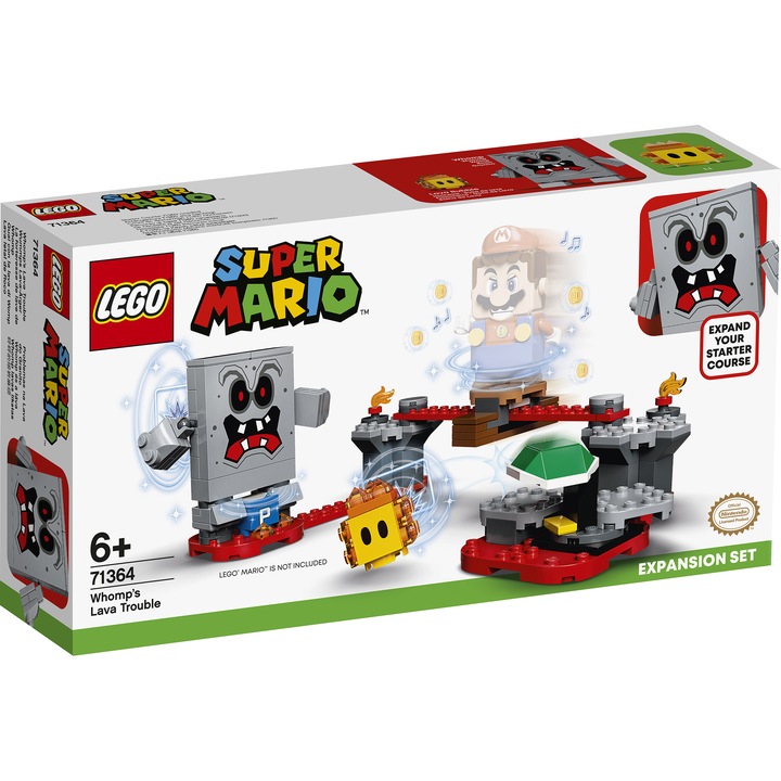 LEGO Super Mario, Комплект за разширяване - Whomp 71364, 133 части