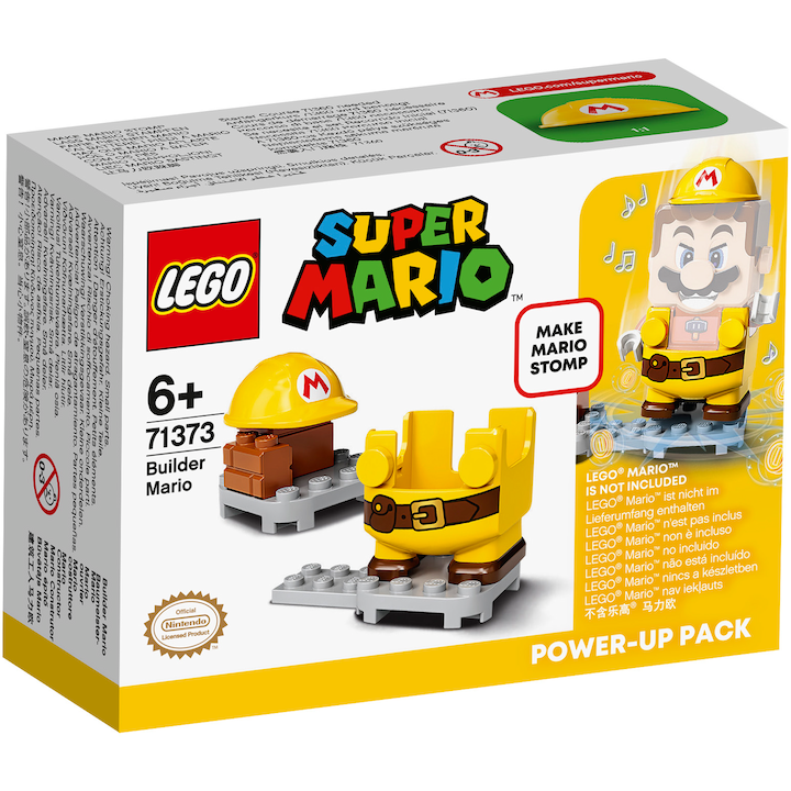 LEGO Super Mario - Мощен костюм: Строител 71373, 10 части
