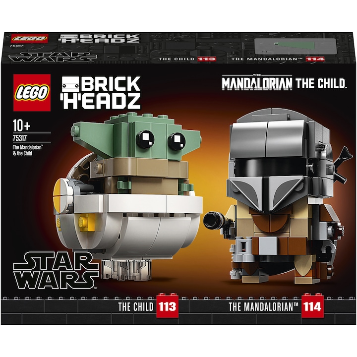 LEGO Star Wars - Mandalorian si Copilul 75317, 295 piese
