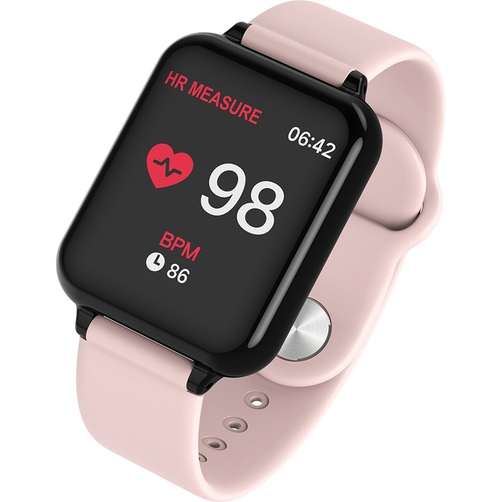 Ceas Sport Fitness Tracker Smartwatch B57 9993706 Rose