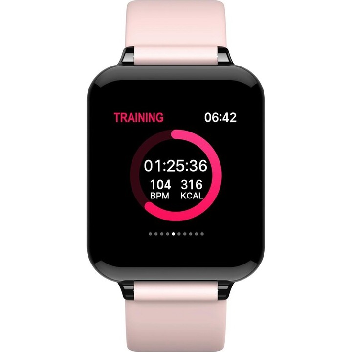 Ceas Sport Fitness Tracker Smartwatch B57 9993706 Rose