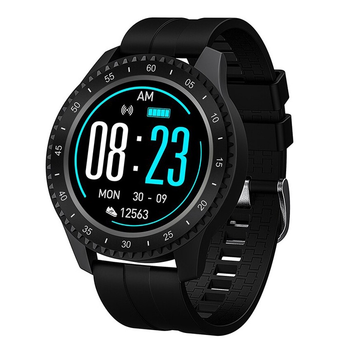 Ceas Sport Fitness Tracker Smartwatch F17 9993751 Negru