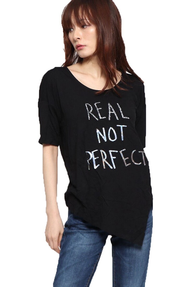 Tricou, Desigual 75T24D7, Negru, S