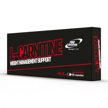 Carnitina 1200mg per portie, L-carnitine, 60 capsule Carnitina 1200mg per portie, L-carnitine, 60 capsule