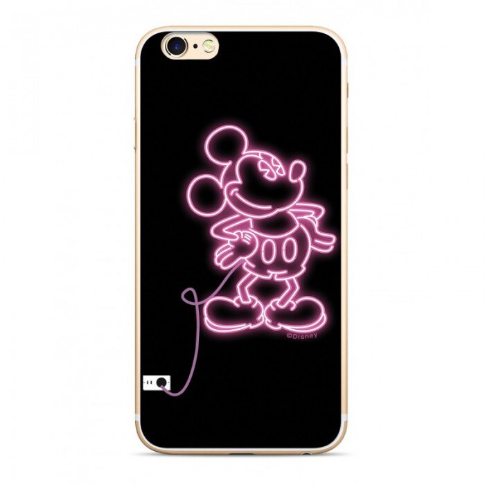 Husa de protectie, Disney Mickey 001, iPhone X/XS, Negru/Roz