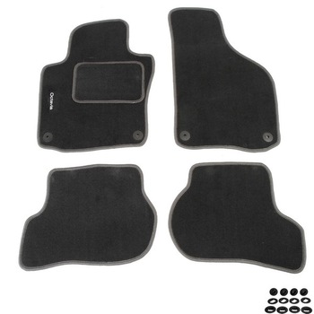 Set 4 covorase auto MAMMOOTH, Velur, pentru SKODA OCTAVIA II 2004-2013 SALOON, Gri Set 4 covorase auto MAMMOOTH, Velur, pentru SKODA OCTAVIA II 2004-2013 SALOON, Gri