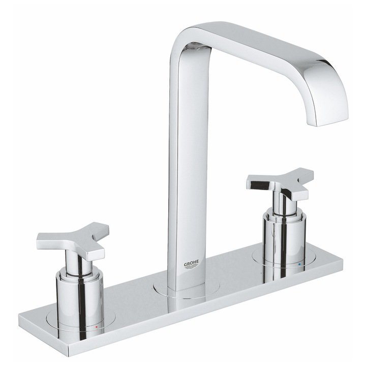 Baterie sanitare, Grohe, ALLURE, Pentru lavoar, Finisaj cromat StarLight, Limitator de debit, Argintiu