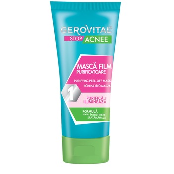 Masca film purificatoare Gerovital Stop Acnee, 100 ml Masca film purificatoare Gerovital Stop Acnee, 100 ml