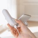 Mini ventilator cu functie de incarcare a telefonului cu cablu USB, culoare Alba
