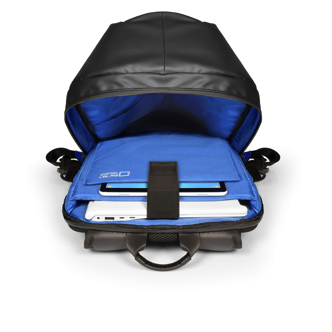 Rucsac laptop Anti-Furt Port Designs Sausalito cu port USB extern, Impermeabil, 13-15.6inch, Negru